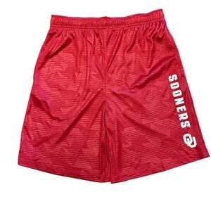 OU University of Oklahoma Adult Small Red Shorts by Captivating  with Logo